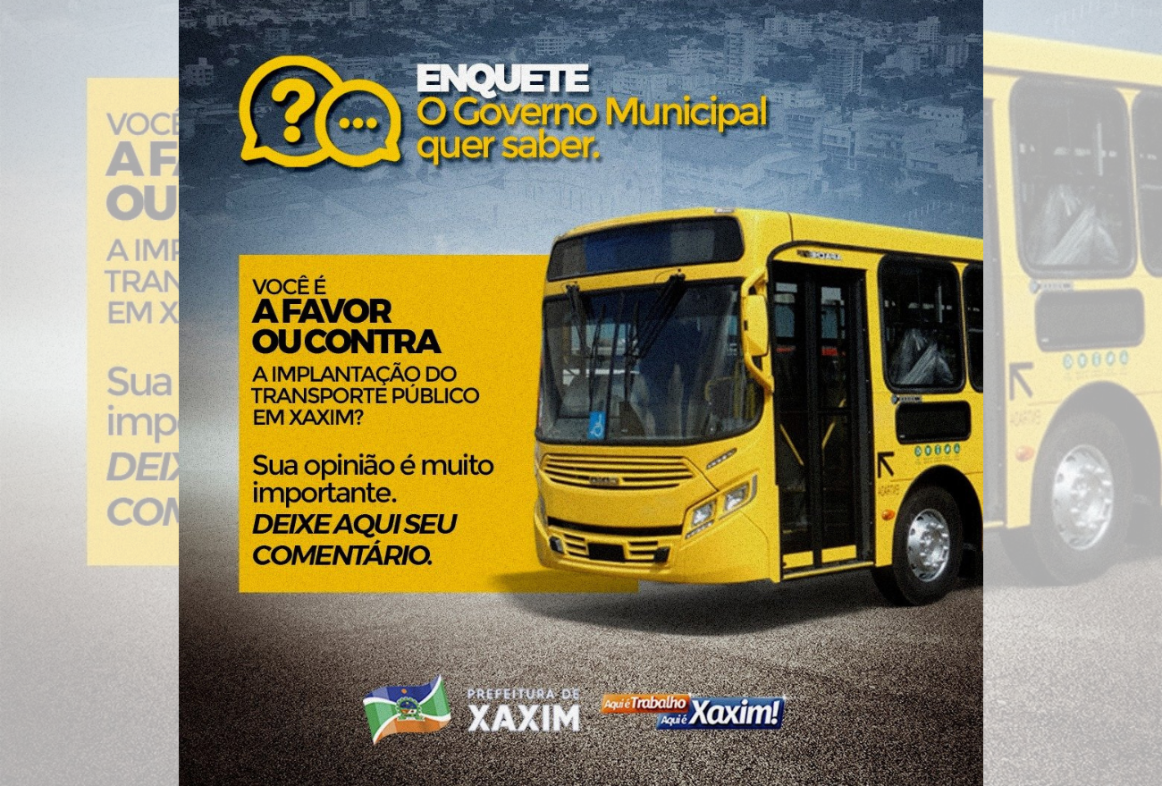 Transporte Coletivo: estudos serão realizados sobre a viabilidade para instalação em Xaxim