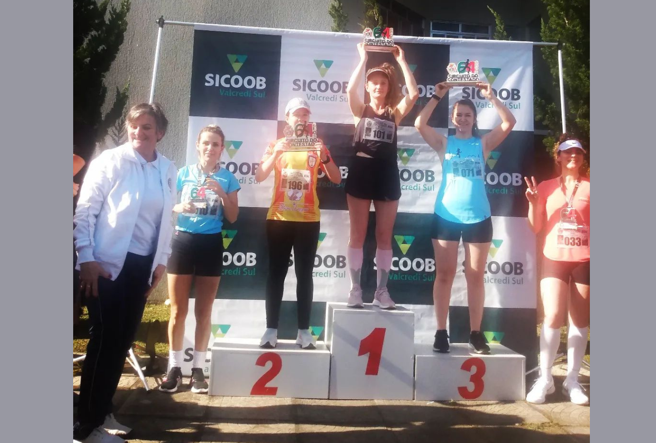 Moradora de Xaxim conquista o 1º lugar de sua categoria em competição de corrida de rua