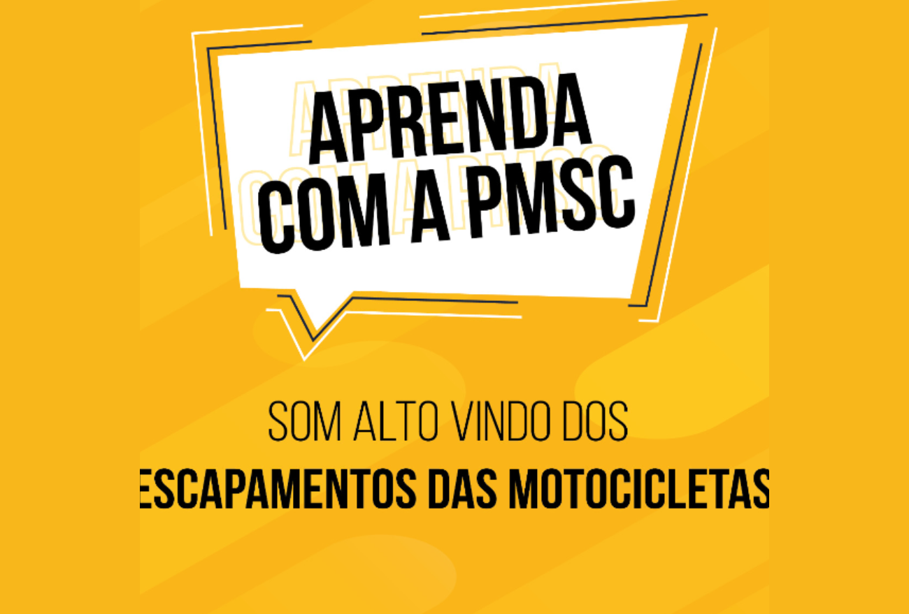Aprenda com a PMSC: retirar o silenciador do escapamento de motocicletas é irregular