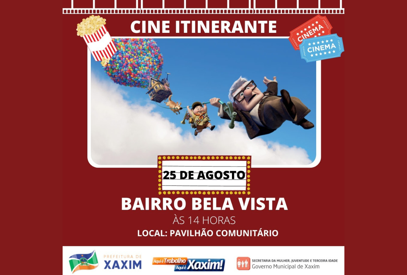 Cine Itinerante acontece no bairro Bela Vista