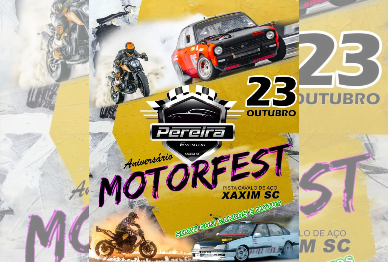 Motorfest acontece em Xaxim em outubro