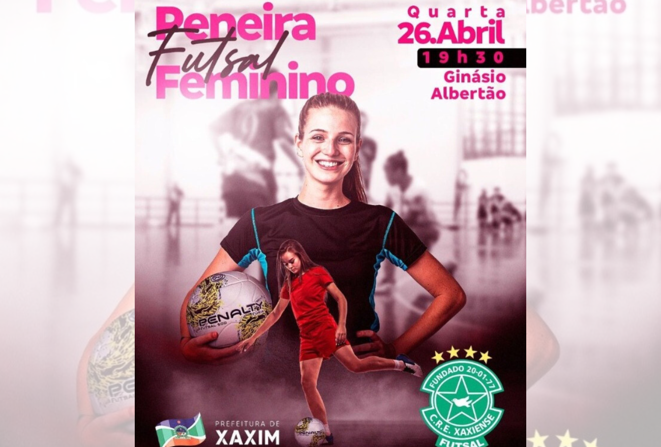 Xaxiense Futsal realiza seletivo para escolha de atletas do futsal feminino