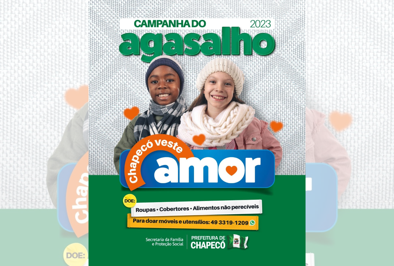 Prefeitura de Chapecó promove campanha do agasalho