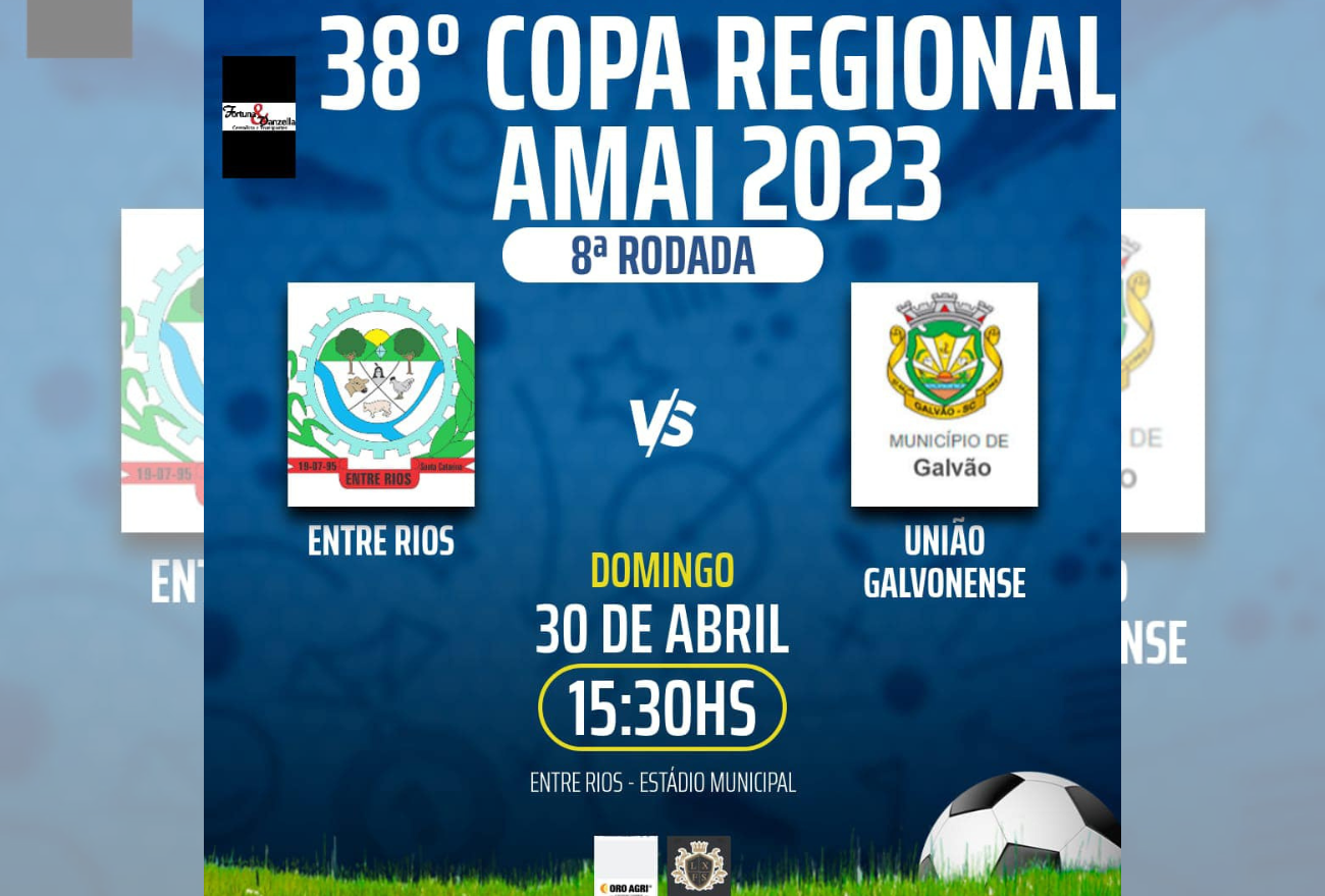 Prefeitura de Entre Rios realiza 8ª rodada da Copa AMAI