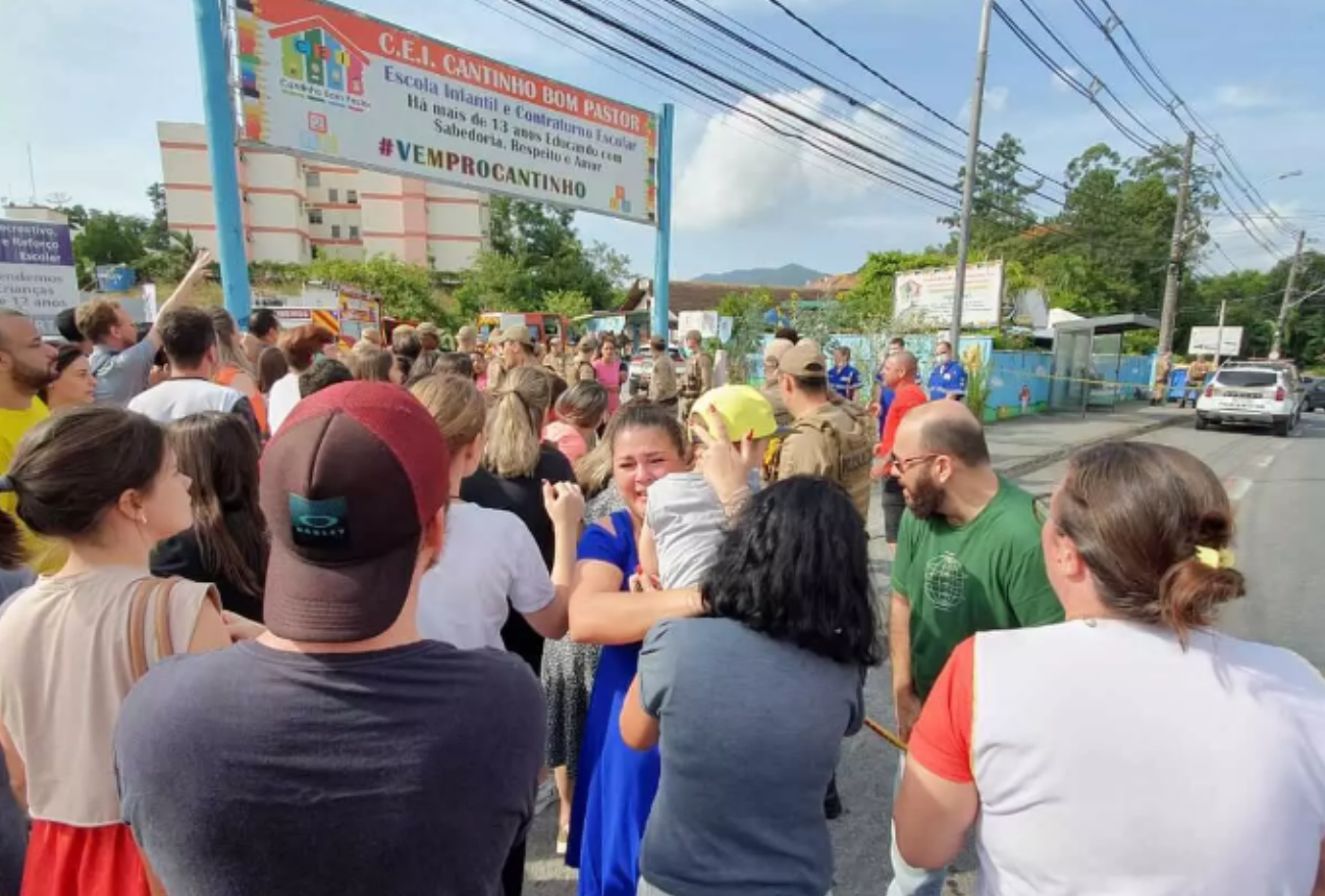 Urgente: moradora do Oeste fala sobre ataque a creche de Santa Catarina
