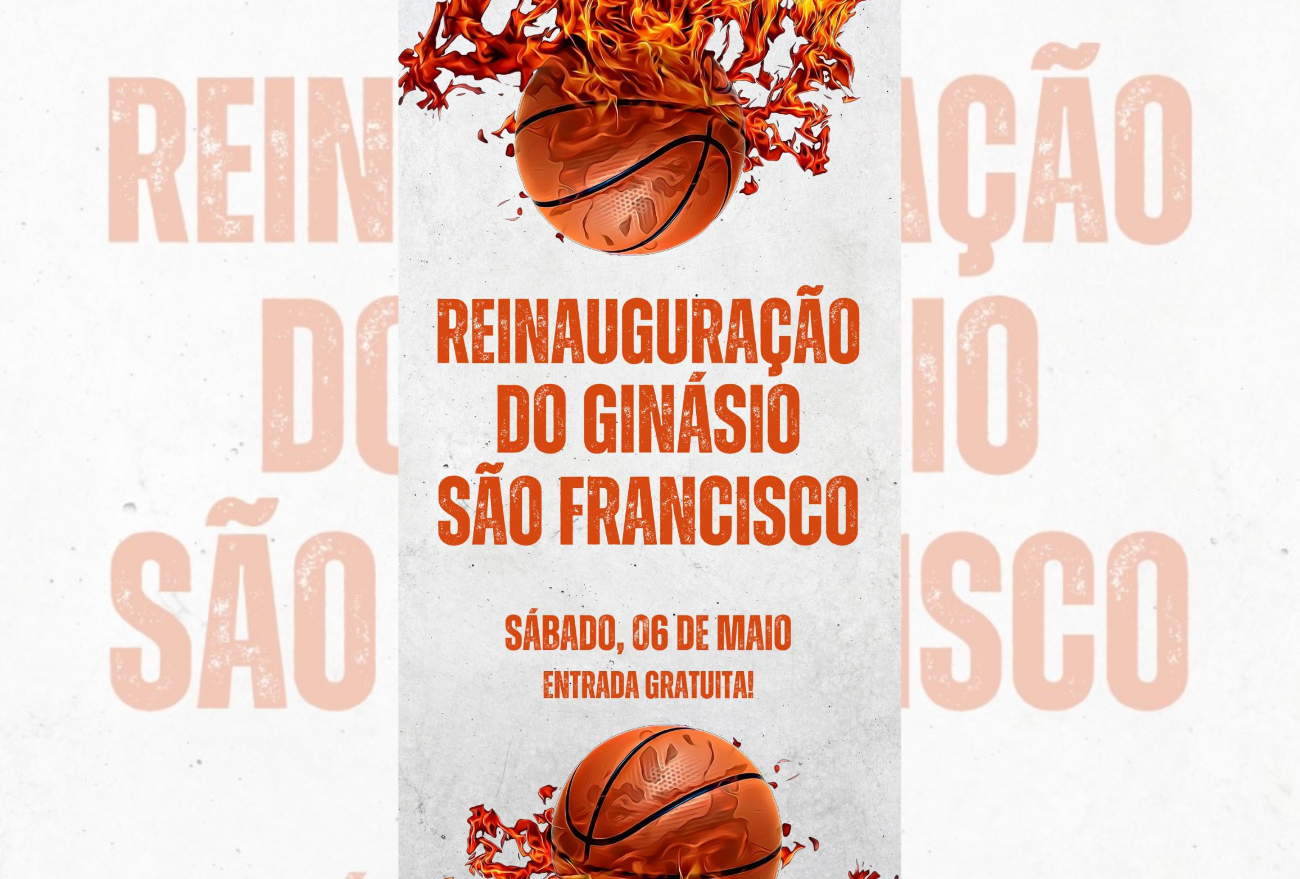 Ginásio São Francisco reinaugura no próximo sábado (06), em Xaxim