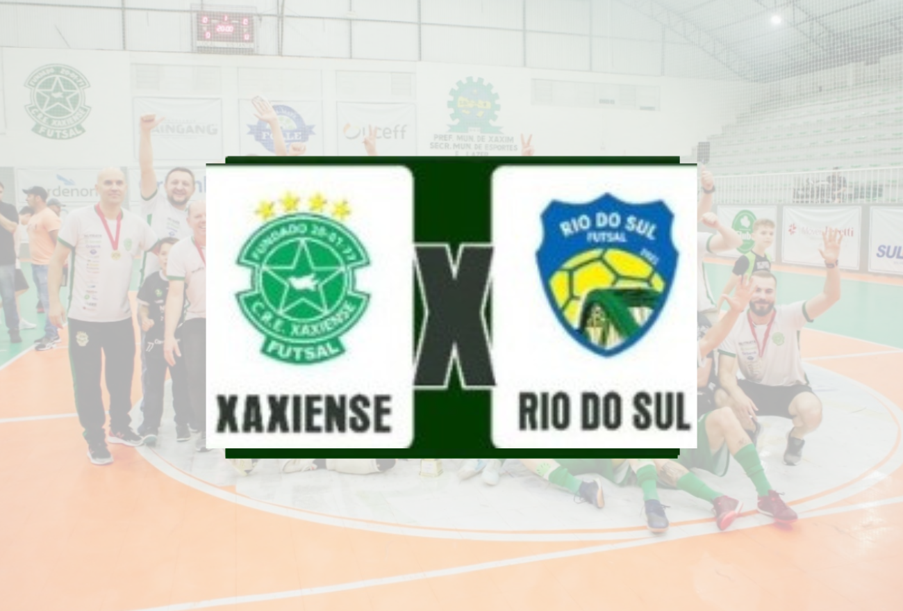 Xaxiense Futsal recebe equipe de Rio do Sul em busca de retornar ao caminho da vitória