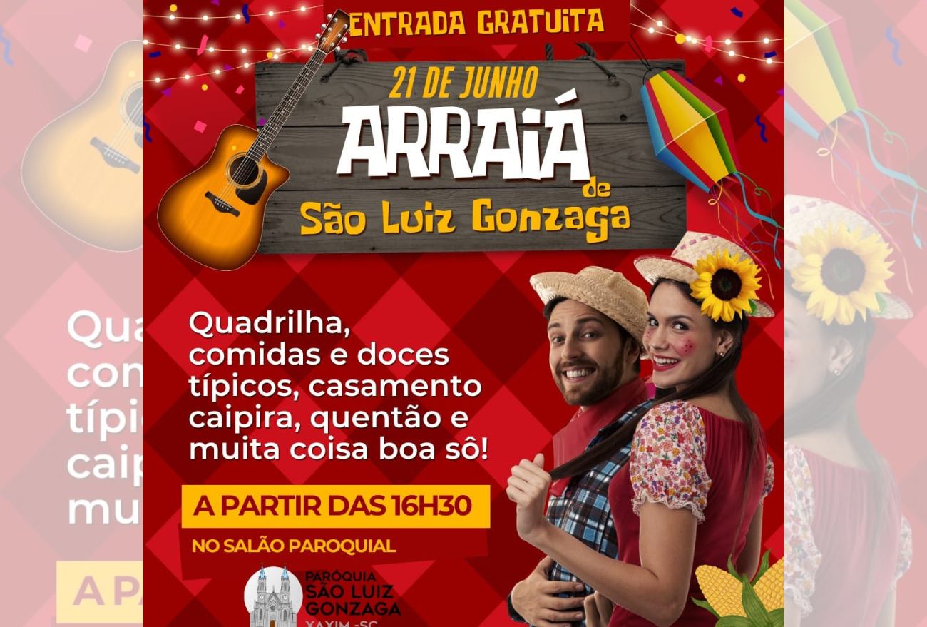 Paróquia São Luiz Gonzaga realiza Arraiá