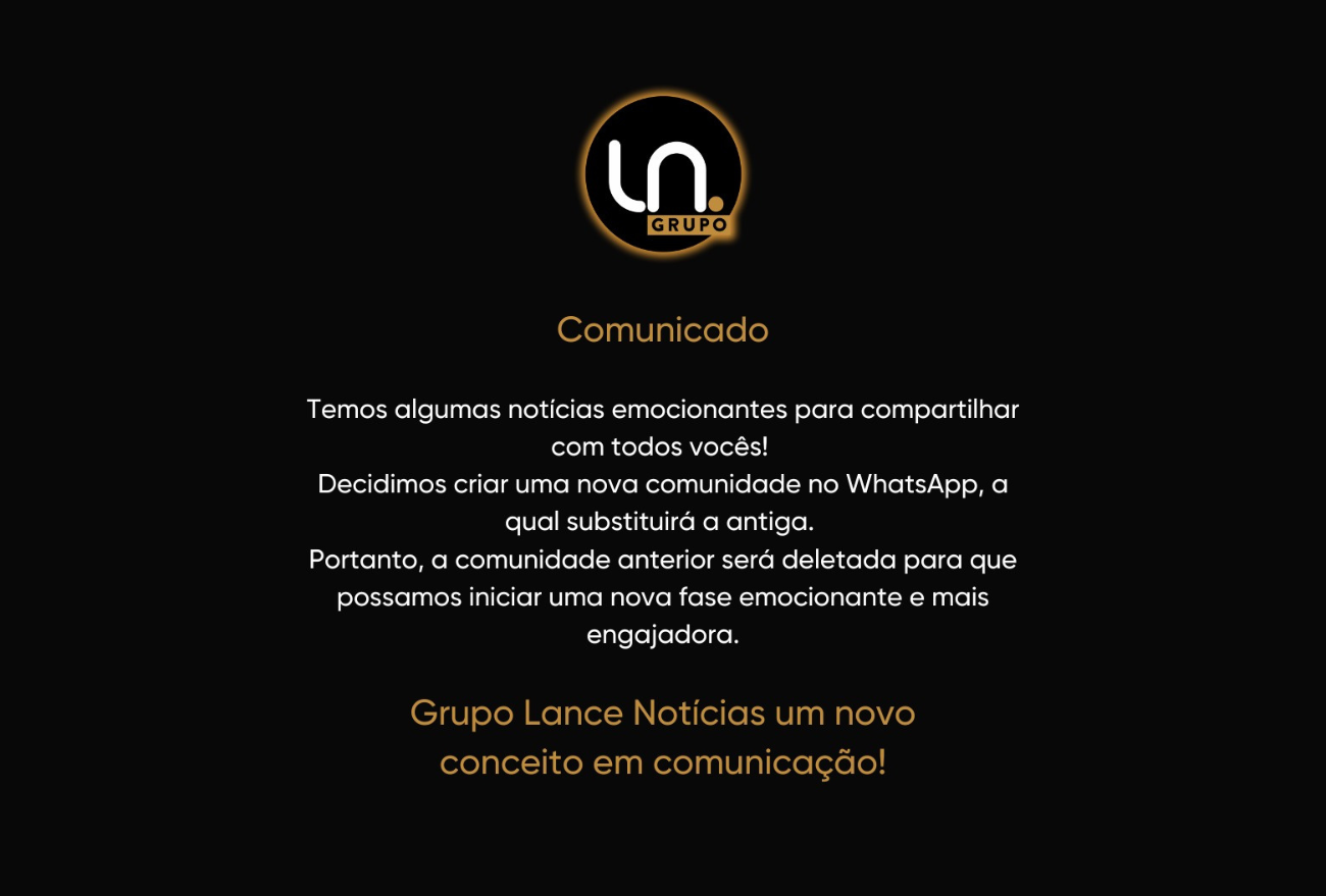 Confira a nova comunidade do Grupo Lance Notícias