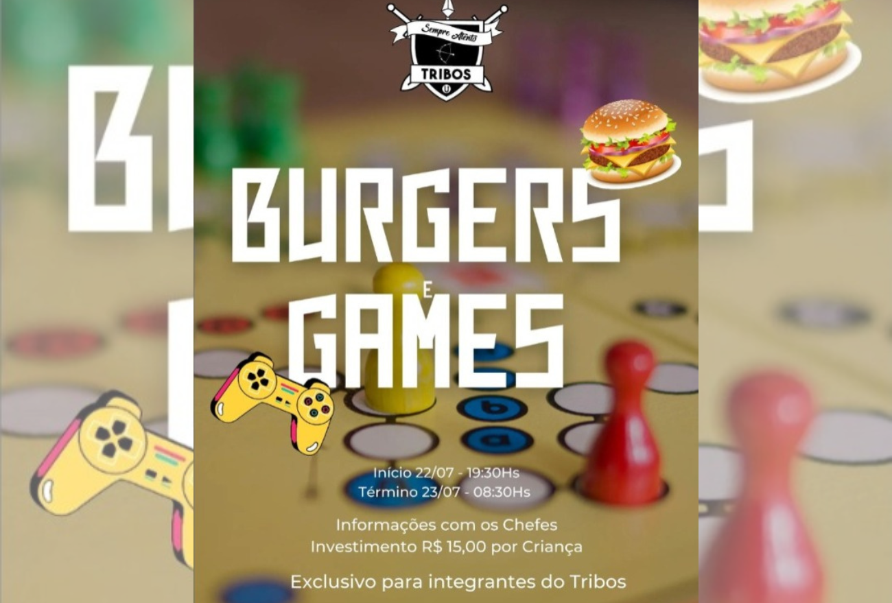 Grupo Tribos de Xaxim promove a 2ª edição do evento Burgers & Games para jovens