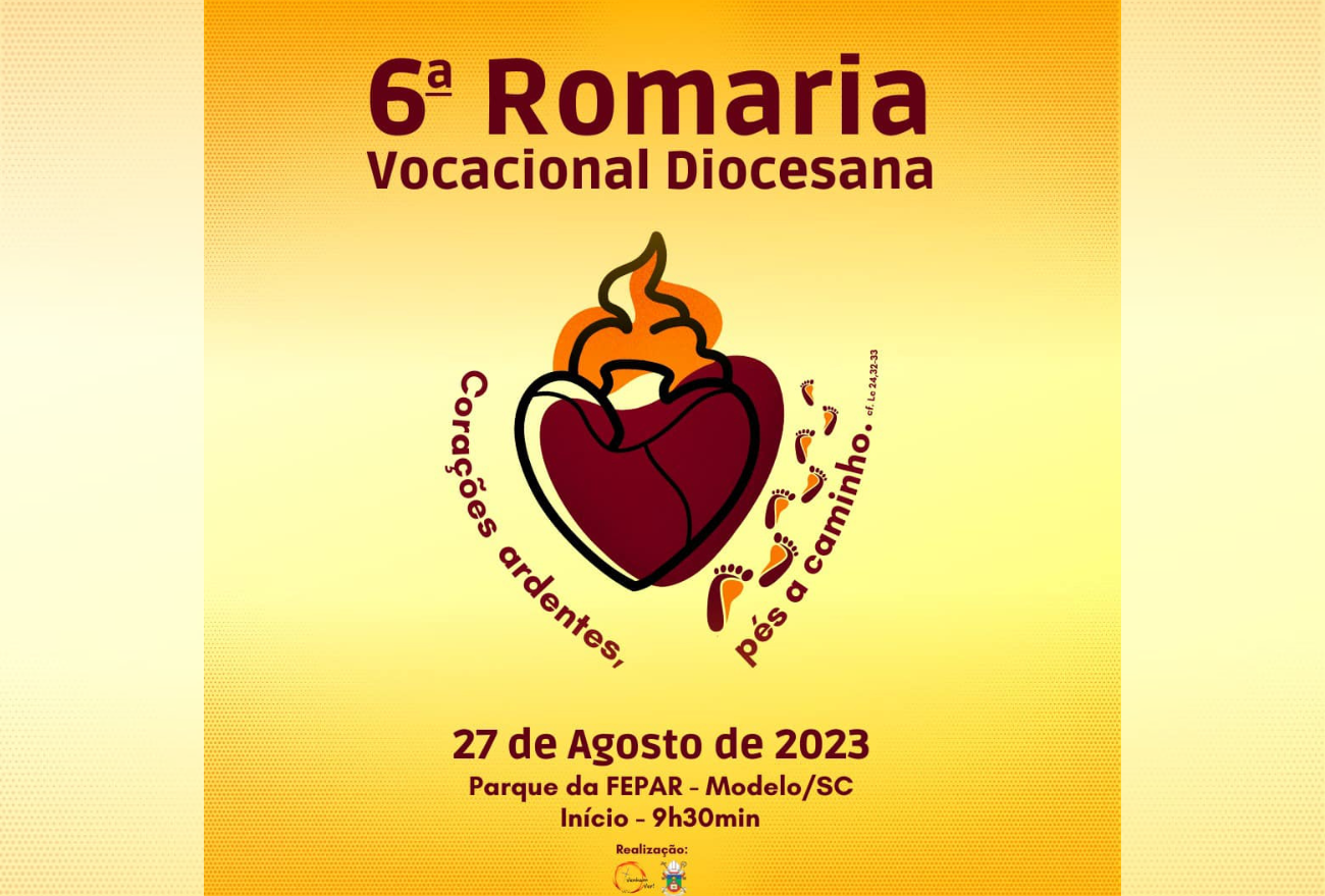 Paróquia São Luiz Gonzaga abre inscrições para a 6ª Romaria Vocacional em Modelo