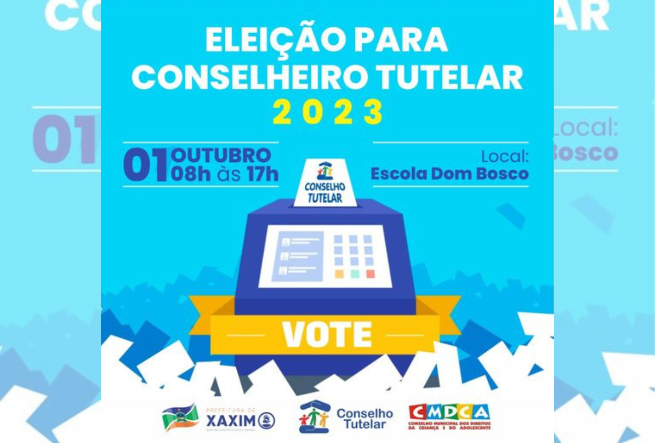 O futuro nas suas mãos: participe da eleição de Conselheiros Tutelares em Xaxim